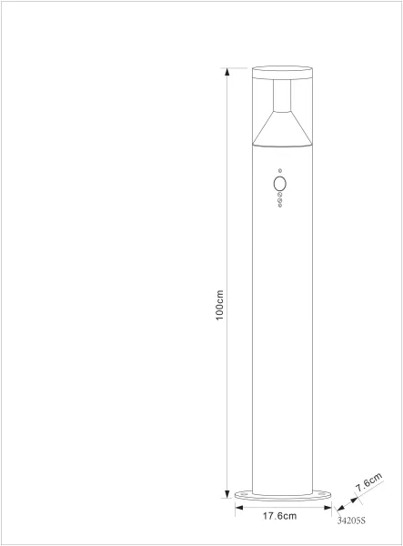 Наземный светильник Accor 34205S в Москве - фото схема