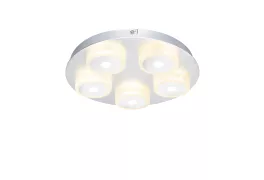 Светильник потолочный Globo 41112-5, хром, LED, 5x5W купить с доставкой по России