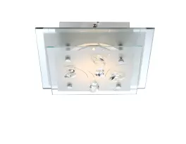 Светильник настенно-потолочный Globo 40418, хром, LED, 1x10W купить с доставкой по России